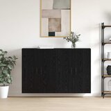 vidaXL Ormarčići montirani na zid 2 pcs Crni hrast 69.5 x 34 x 90 cm Cijene