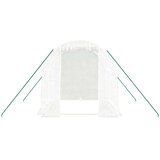  Staklenik s čeličnim okvirom bijeli 4 m² 2 x 2 x 2 m | shoptok.hr
