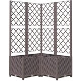  Vrtna sadilica s rešetkom smeđa 80 x 80 x 136 cm PP | shoptok.hr