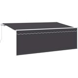  Povlačivi tende Antracit 400 x 200 cm Poliester i aluminij | shoptok.hr