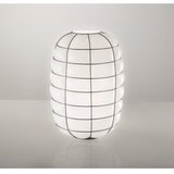  SIRU - Zidna svetiljka LANTERNA 1xE27/60W/230V crna/bela venecijansko staklo | Eponuda.com