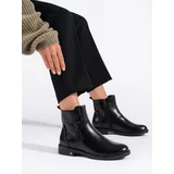 W. POTOCKI Black elegant women's ankle boots Potocki