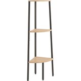  Kutne police s 3 razine svjetlosmeđe-crne 45,5 x 31,5 x 120 cm | shoptok.hr