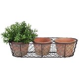 Esschert Design Set 3 terakota posude i žičane košare Cijene
