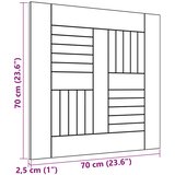 Stolna ploča od masivne tikovine 70 x 70 x 2,5 cm | Eponuda.com