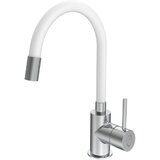 CAMARGUE Armatura za pomivalno korito Camargue Noto Flex (visoka, fleksibilna, bele barve) | Shoptok.si