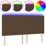  Uzglavlje tamnosmeđe 160x5x118/128 cm od tkanine | shoptok.hr