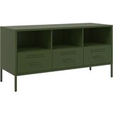 Furnova TV omarica olivno zelena 100,5x39x50,5 cm jeklo, (21924942) | Shoptok.si