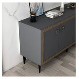 Hanah home selen - anthracite, walnut anthracitewalnut console | ePonuda.com