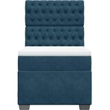  Box spring krevet s madracem plavi 90x190 cm baršunasti | shoptok.hr