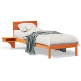  Konstrukcija postelje z vzglavjem Voskast rjav 75 x 190 cm, (5000127685) | Shoptok.si