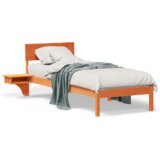  Krevet s okvirima i noćnim ormarićima Voštano smeđa 75 x 190 cm | shoptok.hr