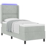  Krevet s opruga kutije Svijetlo siva 80 x 200 cm Baršun | shoptok.hr