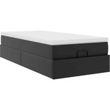 vidaXL otomanski okvir kreveta s madracem crni 100x200cm umjetna koža | shoptok.hr