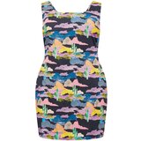 Nasty Gal Plus Obleka 'Cactus' modra / rumena / roza / črna | Shoptok.si