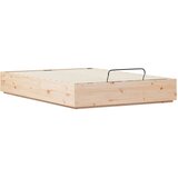  Otoman krevet Prirodna 140 x 200 cm Masivna borovina - Prirodna 140 x 200 cm | shoptok.hr
