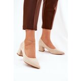 Boto Women's Pumps With Pointed Toes On Heel Beige Merinette | Shoptok.si