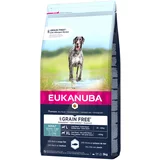 Eukanuba 10% popusta! 3 kg Grain Free - Adult Large Dogs losos