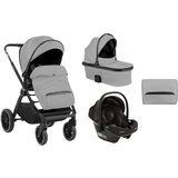 Kikka Boo kolica TIFFANY light grey set 3in1 sa tvrdom korpom i autosedištem I-PRIME I-SIZE black Cene
