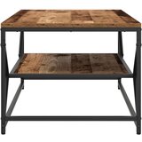  Stolić za kavu s policom od starog drva 90x50x40 cm konstruirano drvo | shoptok.hr