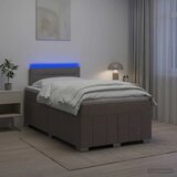  Boxspring krevet s madracem Sivosmeđa 120 x 190 cm Tkanina - Sivosmeđa 120 x 190 cm Dizajn linija | shoptok.hr