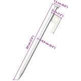  Klinovi za šator 24 kom 20 cm 9 mm od pocinčanog čelika | shoptok.hr