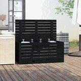  Vrtna kutija crna 101 x 50,5 x 46,5 cm od masivne borovine | shoptok.hr