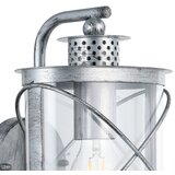 Eglo hilburn 1 spoljna zidna lampa/1, e27, čelik/srebrno | Eponuda.com
