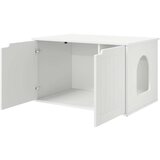  Mačja hiša Bela 85 x 55 x 50 cm Konstruiran les, (5000111114) | Shoptok.si