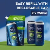 Nivea MEN Energy gel za prhanje za moške nadomestno polnilo 500 ml | Shoptok.si