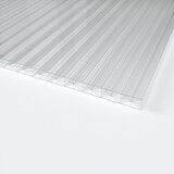  Plošča z votlo komoro ECO-UV (300 cm x 98 cm x 16 mm, Polikarbonat, Prozorna) Cene