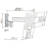 Vogels TVM3243W stenska TV konzola 19-43" | Shoptok.si