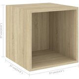  5-dijelni set TV ormarića boja hrasta sonome konstruirano drvo | shoptok.hr