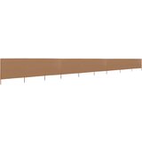  Vjetrobran s 9 panela od tkanine 1200 x 120 cm smeđe-sivi | shoptok.hr