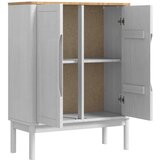  Strani šal FLORO Bela 70 x 30 x 70,5 cm Masivno borovo les, (5000217907) | Shoptok.si