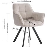XXXL Naslanjač Romy, Krem | Shoptok.si