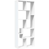 vidaXL Sobna pregrada / regal za knjige bijeli 67x25x161,5 cm drveni | shoptok.hr