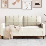 vidaXL Kavč dvosed krem 140 cm žamet Cene