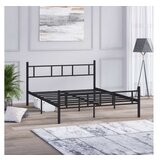 Hanah home bračni krevet Akın black 140 x 200