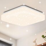 Nettlife LED stropna svetilka za spalnico 21 cm zvezdnato nebo 15 W kvadratna nevtralna bela zvezdasta dekoracija za hodnik otroško sobo, (22110617) | Shoptok.si