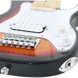 vidaXL Električna gitara za djecu s torbom smeđe-bijele 3/4 30 | shoptok.hr