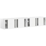 TV zidni ormar Zidne 2 pcs Sjajno bijelo 78,5 x 31 x 29,5 cm | shoptok.hr