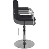 Barski stolac od tkanine crni | shoptok.hr