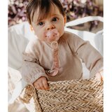 Suavinex Wonderland Soother Clip kopča za dudu Pink Bunny 1 kom | shoptok.hr