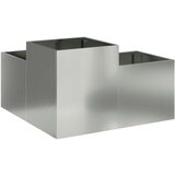  Vrtna sadilica 80x80x48 cm Galvanizirani čelik | shoptok.hr