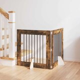  Vrata za pse z stojali 2 pcs Dimljen hrast 80 x 80 cm, (5000232770) | Shoptok.si