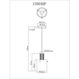 Globo 15904HF - Luster na sajli TULIVAR 1xE27/40W/230V prečnik 18 cm bela | Eponuda.com