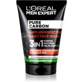 L´Oréal Paris Men Expert Pure Carbon gel za čišćenje 3 u 1 za nepravilnosti na koži lica 50 g | shoptok.hr
