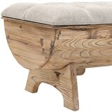  Klupa za pohranu 103 cm od čvrstog drva jelovine | shoptok.hr
