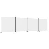 Sobna pregrada s 4 panela bijela 698x180 cm od tkanine | shoptok.hr